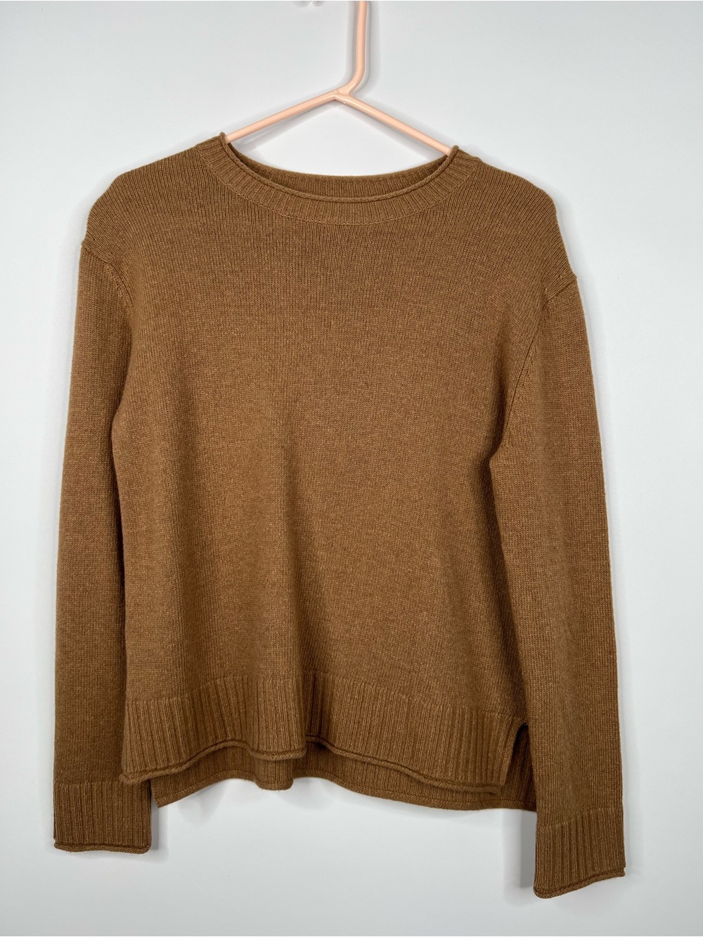 Jenni Kayne Everyday Sweater Wool Cashmere Blend Brown Knit Classic XS